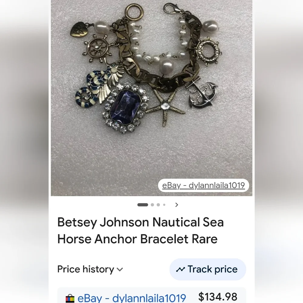 RARE BETSY JOHNSON VINTAGE NAUTICAL THEMED BRACLET - Picture 7 of 11